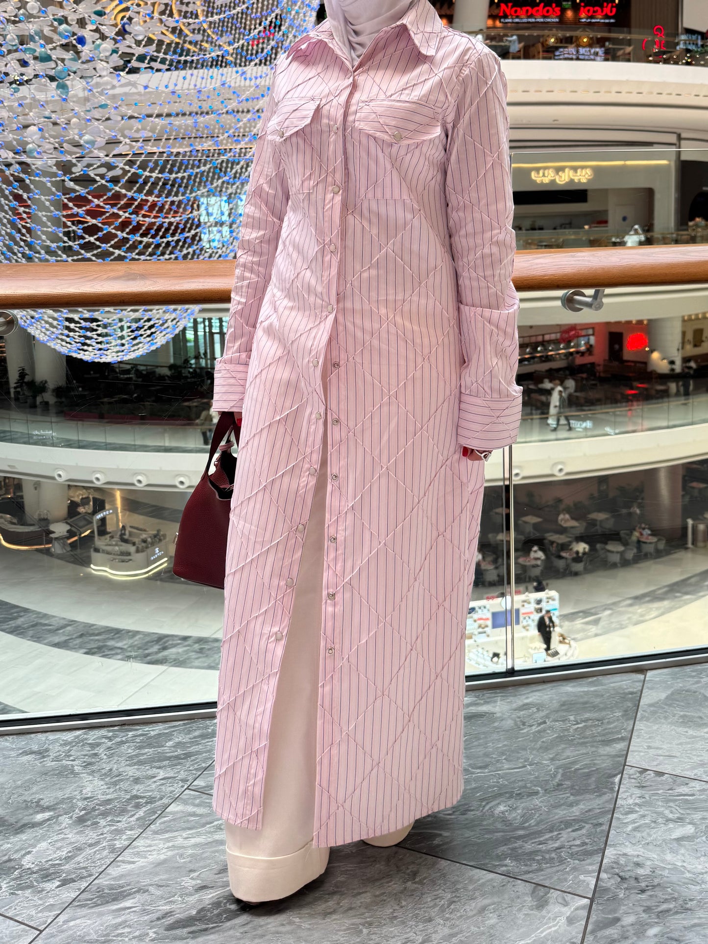 Long fitted striped Shirt