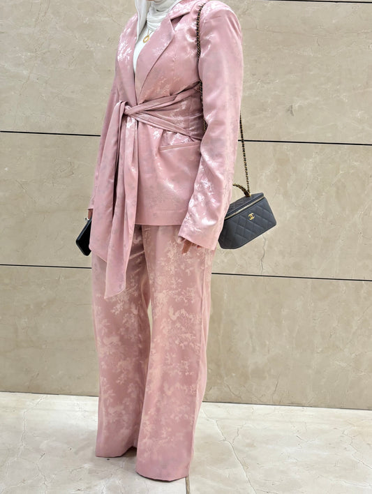 Floral silk set