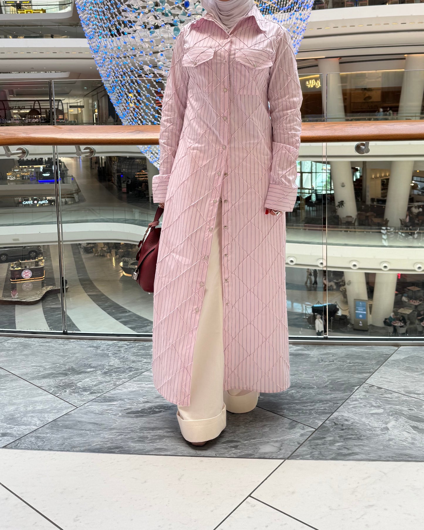 Long fitted striped Shirt